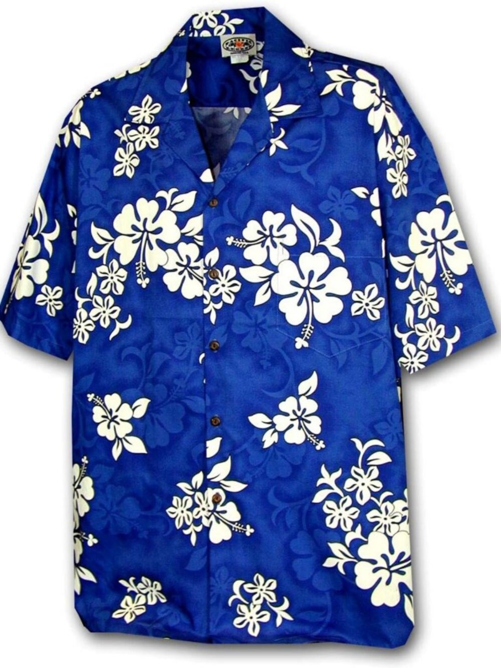 Tropical White Hibiscus Shirt | Lightweight Summer Casual Wear | Beach Ready